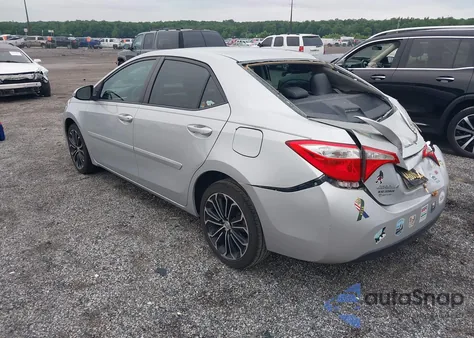 2015 Toyota Corolla S Plus z USA, uszkodzony, nr VIN 2T1BURHE8FC270013